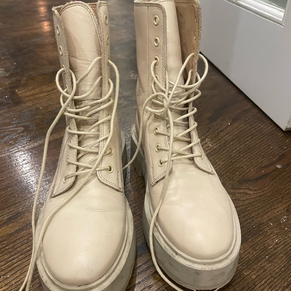 & other stories tan combat boots. - Picture 2 of 4